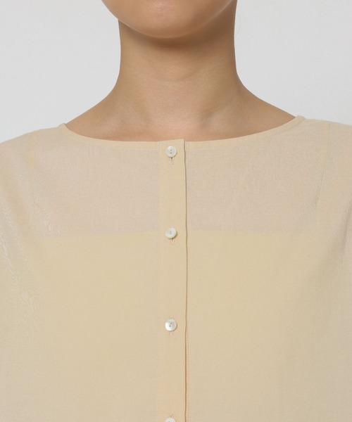 Marilyn Moon（マリリンムーン）の「【MARILYN MOON】＜別注＞2WAYブラウス（シャツ/ブラウス・レディース・ネイビー/ベージュ・フリー）」の10枚目の写真