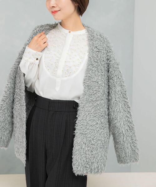 URBAN RESEARCH ROSSO WOMEN(アーバンリサーチ ロッソ)の「ウォッシャブルフラワー刺繍レースブラウス(シャツ/ブラウス・レディース・ブラック/オフホワイト/ベージュ系その他・FREE)」の9枚目の写真