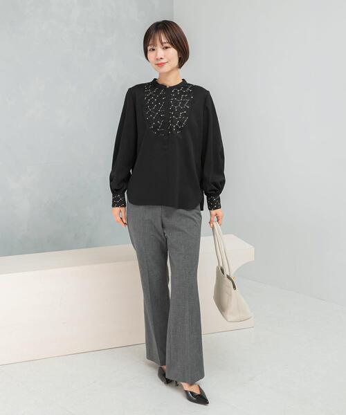 ウォッシャブルフラワー刺繍レースブラウス（シャツ/ブラウス）｜URBAN