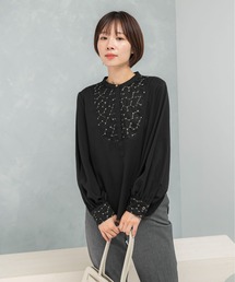 URBAN RESEARCH ROSSO WOMEN | ウォッシャブルフラワー刺繍レースブラウス(シャツ/ブラウス)