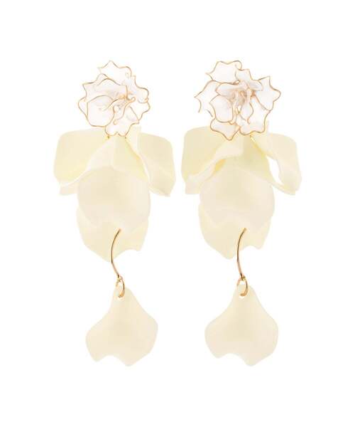 Anemone イヤリング　ホワイト　結婚式イヤリング セール】ホワイトフラワーイヤリング[Hanayome]（イヤリング