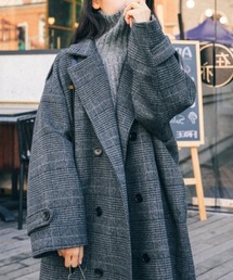 レディースのチェスターコート（チェック柄）ファッション通販
