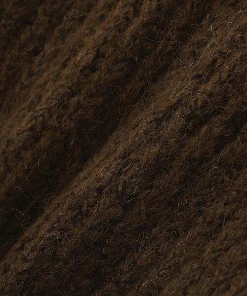 NATURAL BEAUTY BASIC（ナチュラルビューティーベーシック）の「◇【BLANC】クロップドアゼフォルムニット（ニット/セーター・レディース・ダークブラウン/ピンク/ライトグリーン・FREE）」の16枚目の写真