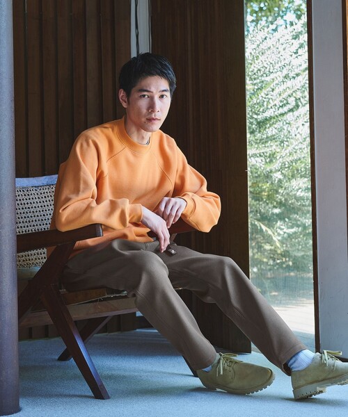 green label relaxing（グリーンレーベルリラクシング）の「【別注/WEB限定】＜3/2 WORKS＞GLR ヴィンテージライク 長袖 スウェット（スウェット・メンズ・ライトブルー/ピンク/ケリーグリーン/ダークグレー/オレンジ・XL/L/S/M）」の8枚目の写真