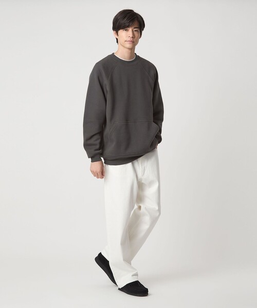 green label relaxing（グリーンレーベルリラクシング）の「【別注/WEB限定】＜3/2 WORKS＞GLR ヴィンテージライク 長袖 スウェット（スウェット・メンズ・ライトブルー/ピンク/ケリーグリーン/ダークグレー/オレンジ・XL/L/S/M）」の17枚目の写真