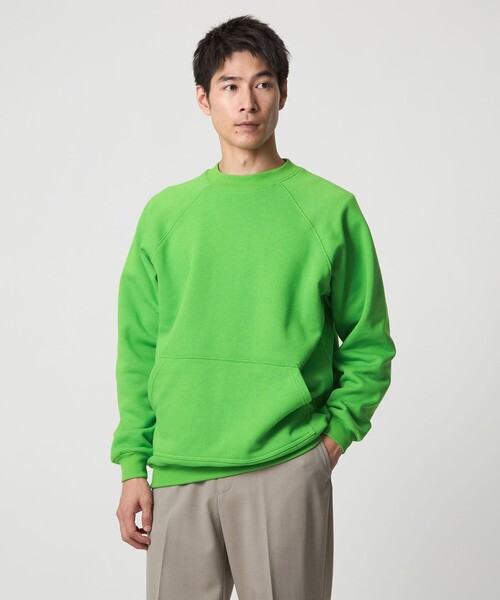green label relaxing（グリーンレーベルリラクシング）の「【別注/WEB限定】＜3/2 WORKS＞GLR ヴィンテージライク 長袖 スウェット（スウェット・メンズ・ライトブルー/ピンク/ケリーグリーン/ダークグレー/オレンジ・XL/L/S/M）」の15枚目の写真