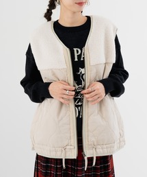 refinedworks | 【refinedworks】ボア × キルティング の 異素材切替ベスト!(ベスト)