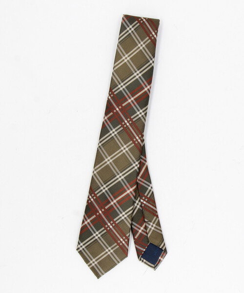 COMME CA ISM（コムサイズム）の「タータンチェック柄 ネクタイ（ネクタイ・メンズ・ダークブラウン/ネイビー/オリーブ・FREE）」の6枚目の写真