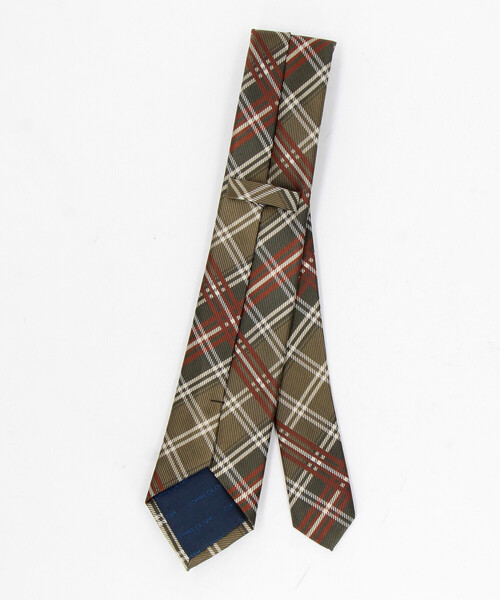 COMME CA ISM（コムサイズム）の「タータンチェック柄 ネクタイ（ネクタイ・メンズ・ダークブラウン/ネイビー/オリーブ・FREE）」の9枚目の写真