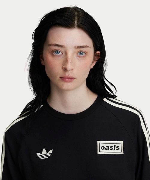adidas×oasis スリーストライプ長袖Tシャツ 0fb333e0c9d25e74f838cca4a8a25-