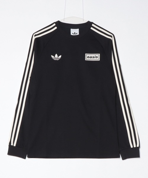 adidas×oasis スリーストライプ長袖Tシャツ adidas Originals × Oasis ツアー スリーストライプス 長袖T