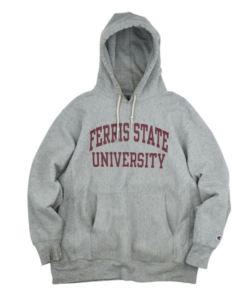 LABORATORY R(ラボラトリーアール)の「【USED】Y2K Champion “FERRIS STATE UNIVERSITY” リバースウィーブ フーディ(パーカー・メンズ・グレー・LARGE)」の1枚目の写真