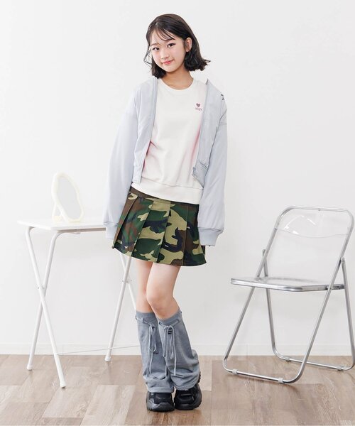 algy（アルジー）の「ライニング配色ライトブルゾン（ブルゾン・キッズ・ブラック/カーキ/グレー・XX-SMALL/X-SMALL/SMALL/MEDIUM）」の6枚目の写真