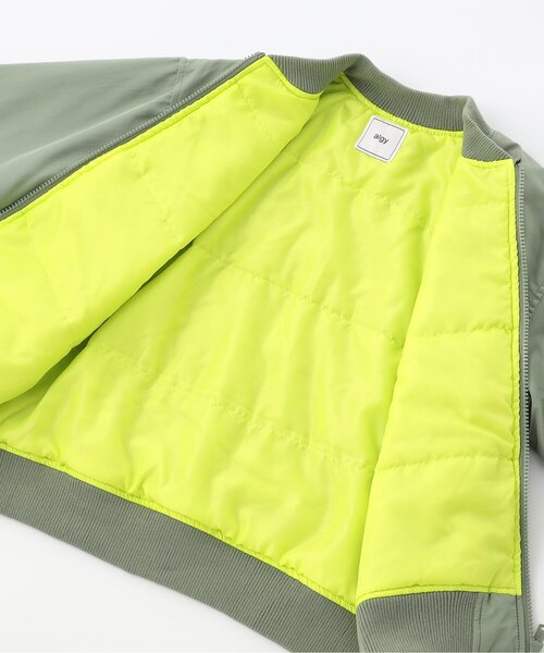 algy（アルジー）の「ライニング配色ライトブルゾン（ブルゾン・キッズ・ブラック/カーキ/グレー・XX-SMALL/X-SMALL/SMALL/MEDIUM）」の16枚目の写真