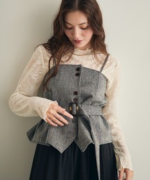 Lunea（ルネア）の「ベルト付き2wayビスチェ（キャミソール）」