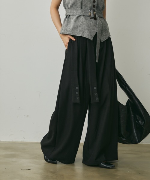 Lunea（ルネア）の「ベルト付き2wayビスチェ（キャミソール・レディース・グレー/ブラウン・FREE）」の15枚目の写真