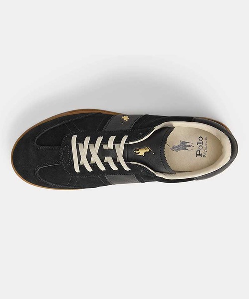 POLO RALPH LAUREN（ポロ ラルフ ローレン）の「ポロ ラルフ ローレン HRT AERA PP ヘリテージコート アエラ PP  スニーカー（スニーカー・レディース・ブラック・50/60/70/40）」の6枚目の写真