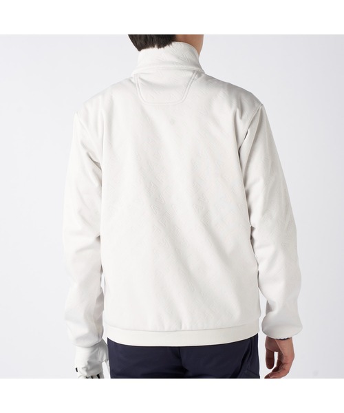 FILA GOLF(フィラゴルフ )の「FILA GOLF フィラゴルフ ゴルフウェア ワンポイント ロゴ ストレッチ 保温 防風 キルトボンディングブルゾン(ブルゾン・メンズ・オフホワイト/ブラック・3L/LL/L/M)」の5枚目の写真