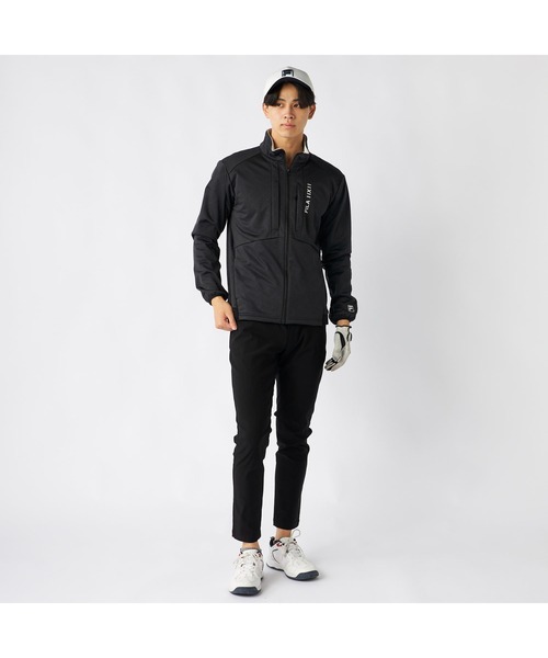 FILA GOLF(フィラゴルフ )の「FILA GOLF フィラゴルフ ゴルフウェア ワンポイント ロゴ ストレッチ 保温 防風 キルトボンディングブルゾン(ブルゾン・メンズ・オフホワイト/ブラック・3L/LL/L/M)」の19枚目の写真