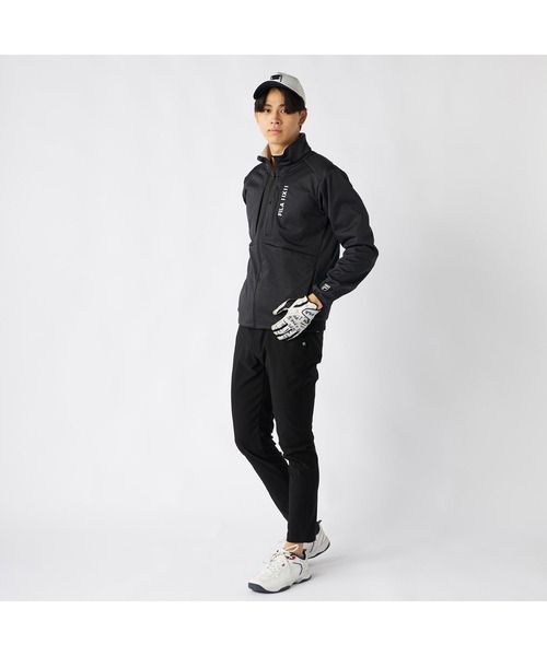 FILA GOLF(フィラゴルフ )の「FILA GOLF フィラゴルフ ゴルフウェア ワンポイント ロゴ ストレッチ 保温 防風 キルトボンディングブルゾン(ブルゾン・メンズ・オフホワイト/ブラック・3L/LL/L/M)」の20枚目の写真