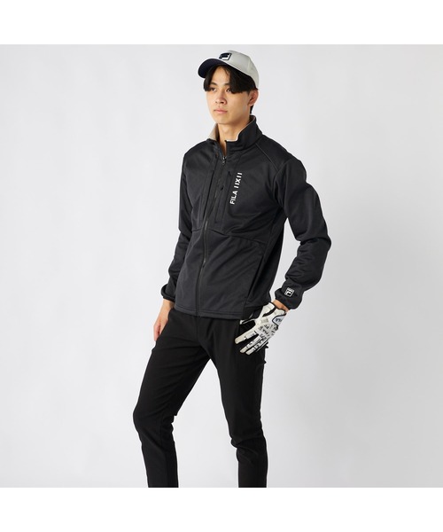 FILA GOLF(フィラゴルフ )の「FILA GOLF フィラゴルフ ゴルフウェア ワンポイント ロゴ ストレッチ 保温 防風 キルトボンディングブルゾン(ブルゾン・メンズ・オフホワイト/ブラック・3L/LL/L/M)」の21枚目の写真