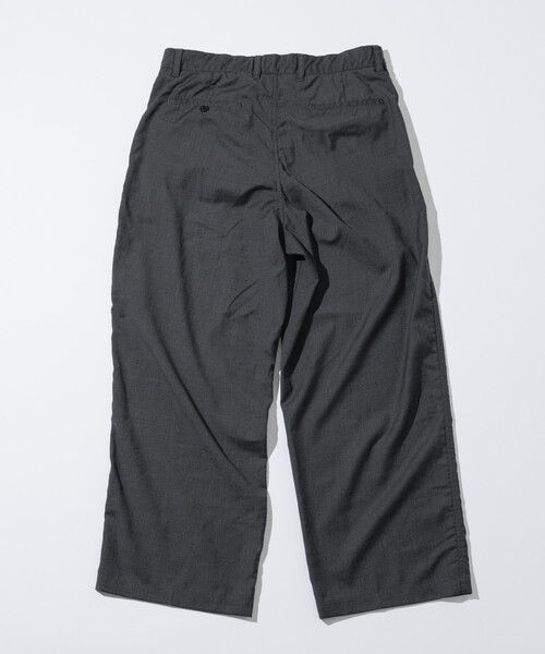 FREAK'S STORE(フリークスストア)の「Washed 100% Wool ワイドシルエット スラックスパンツ(スラックス・メンズ・ブラック/グレー・MEDIUM/LARGE)」の18枚目の写真