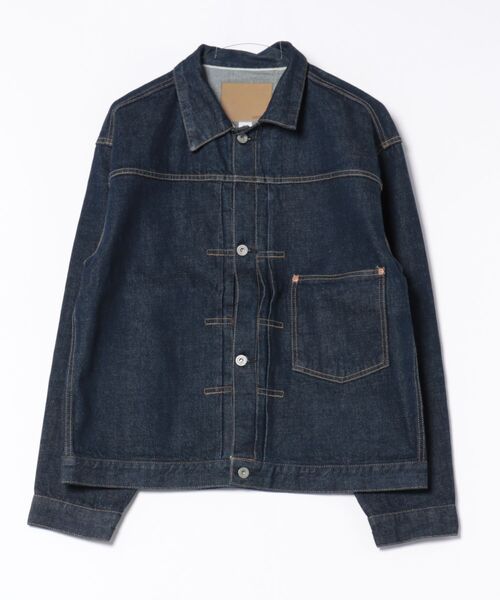 HOUSTON（ヒューストン）の「HOUSTON 大戦モデルセルビッジGジャン（デニムジャケット・メンズ・ナチュラル/ネイビー系/ブラック・40/38/42/44）」の12枚目の写真