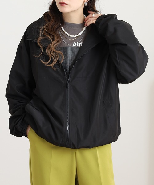 セール】mitis スタンドカラージップアップブルゾン 配色（ナイロン