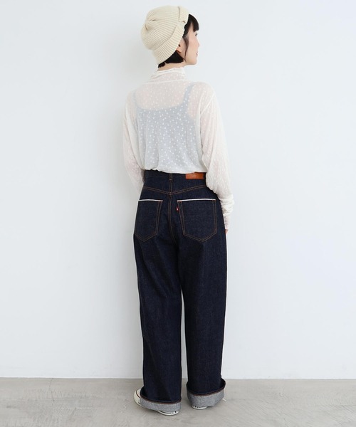 l'atelier du savon(アトリエドサボン)の「_透けてるドット タートルインナー(Tシャツ/カットソー・レディース・ブラック/オフホワイト・FREE)」の14枚目の写真