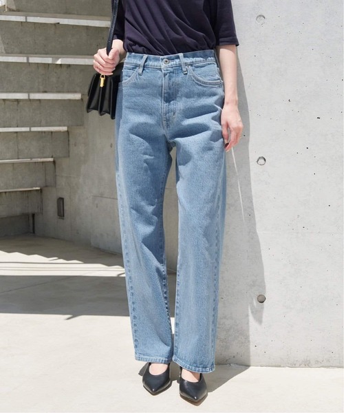 SLOBE IENA（スローブイエナ）の「《4サイズ展開/追加7》LE DENIM ストレートデニムパンツ（デニムパンツ・レディース・ブラック/サックスブルー・34/36/38/40）」の15枚目の写真