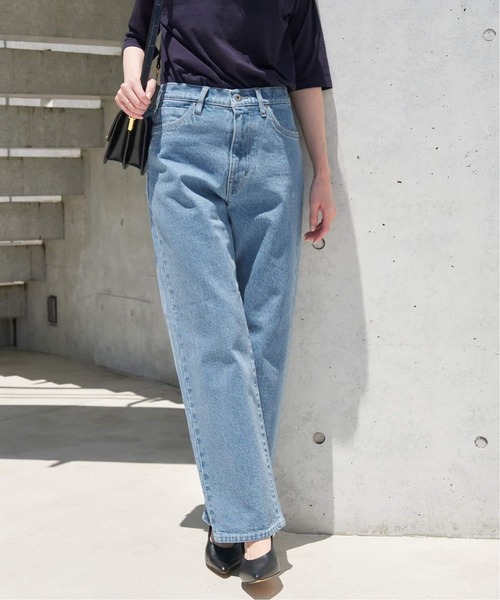 SLOBE IENA（スローブイエナ）の「《4サイズ展開/追加7》LE DENIM ストレートデニムパンツ（デニムパンツ・レディース・ブラック/サックスブルー・34/36/38/40）」の19枚目の写真