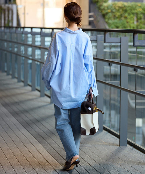 SLOBE IENA(スローブイエナ)の「《4サイズ展開/追加7》LE DENIM ストレートデニムパンツ(デニムパンツ・レディース・ブラック/サックスブルー・34/36/38/40)」の11枚目の写真