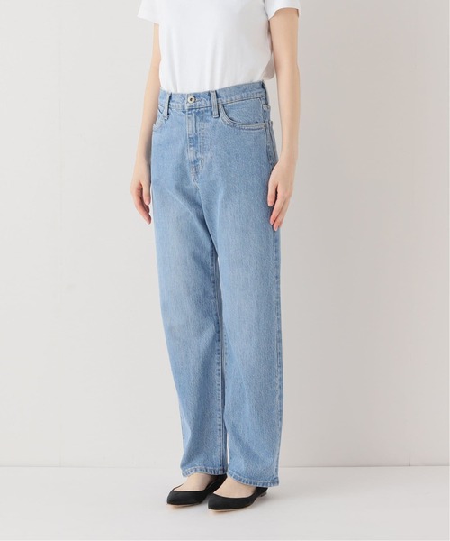 SLOBE IENA(スローブイエナ)の「《4サイズ展開/追加7》LE DENIM ストレートデニムパンツ(デニムパンツ・レディース・ブラック/サックスブルー・34/36/38/40)」の9枚目の写真