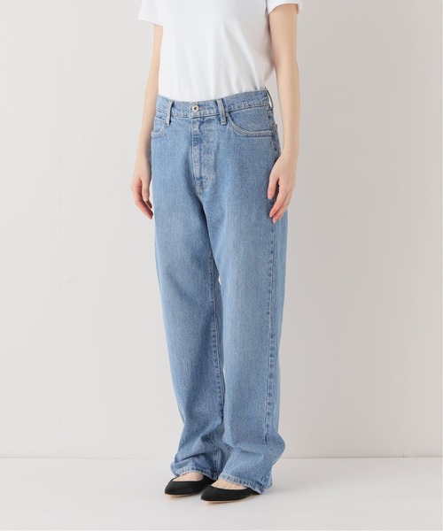 SLOBE IENA(スローブイエナ)の「《4サイズ展開/追加7》LE DENIM ストレートデニムパンツ(デニムパンツ・レディース・ブラック/サックスブルー・34/36/38/40)」の11枚目の写真