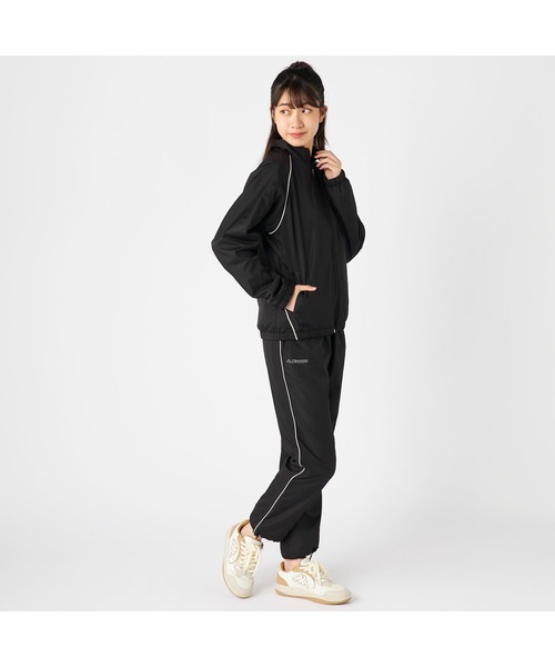 Kappa(カッパ)の「Kappa カッパ 軽量 裏フリース ポリエステルリップ ウィンドブレーカー ジャケット(ブルゾン・レディース・ブラック/ネイビー・M/L/LL)」の4枚目の写真