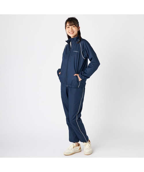 Kappa(カッパ)の「Kappa カッパ 軽量 裏フリース ポリエステルリップ ウィンドブレーカー ジャケット(ブルゾン・レディース・ブラック/ネイビー・M/L/LL)」の17枚目の写真