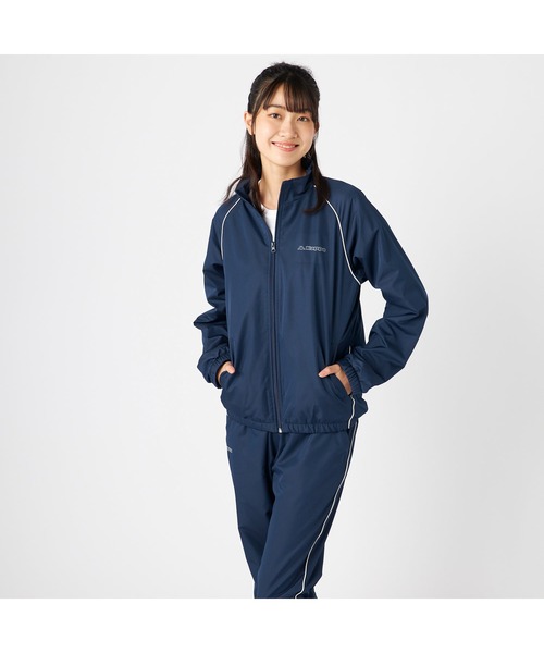 Kappa(カッパ)の「Kappa カッパ 軽量 裏フリース ポリエステルリップ ウィンドブレーカー ジャケット(ブルゾン・レディース・ブラック/ネイビー・M/L/LL)」の21枚目の写真