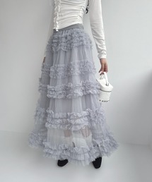frunco（フランコ）の「ボリュームチュールロングスカート（スカート）」