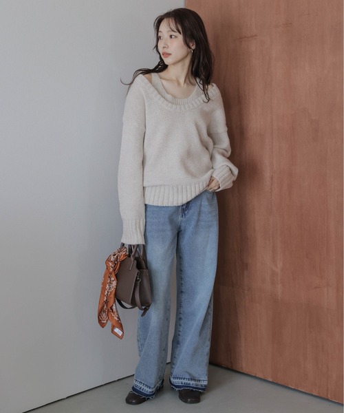 SUGAR BISKET(シュガービスケット)の「タンクトップレイヤードニットセット(その他トップス・レディース・ベージュ/オートミール/ブラック/グレー・フリー)」の17枚目の写真