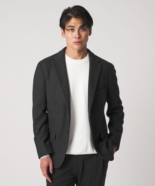 A DAY IN THE LIFE UNITED ARROWS(アデイインザライフユナイテッドアローズ)の「ニットライク ワッフル 2ボタンジャケット<A DAY IN THE LIFE>(テーラードジャケット・メンズ・ネイビー/ダークグレー・L/M/S/XL)」の6枚目の写真