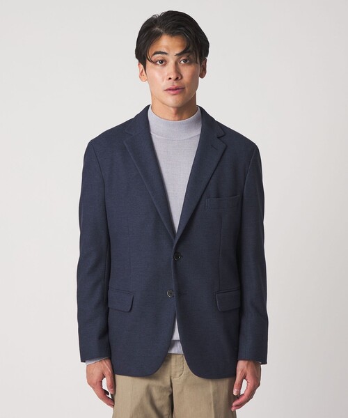 A DAY IN THE LIFE UNITED ARROWS(アデイインザライフユナイテッドアローズ)の「ニットライク ワッフル 2ボタンジャケット<A DAY IN THE LIFE>(テーラードジャケット・メンズ・ネイビー/ダークグレー・L/M/S/XL)」の9枚目の写真