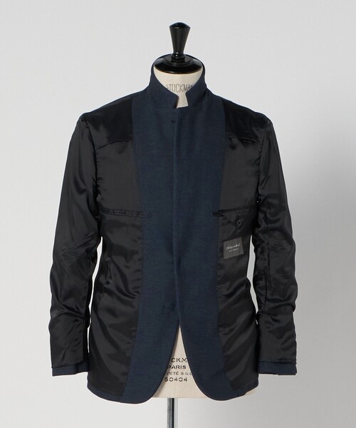 A DAY IN THE LIFE UNITED ARROWS(アデイインザライフユナイテッドアローズ)の「ニットライク ワッフル 2ボタンジャケット<A DAY IN THE LIFE>(テーラードジャケット・メンズ・ネイビー/ダークグレー・L/M/S/XL)」の18枚目の写真