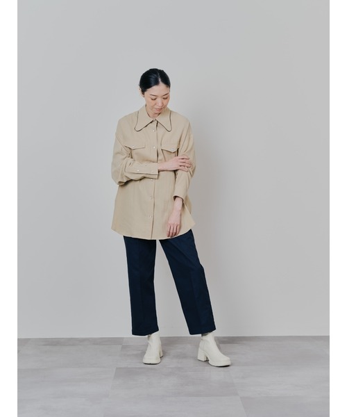 TEVALT（ヴァレット）の「バタフライカラーウエスタンライクシャツ（シャツ/ブラウス・レディース・グリーン/チャコール/ベージュ・38）」の11枚目の写真