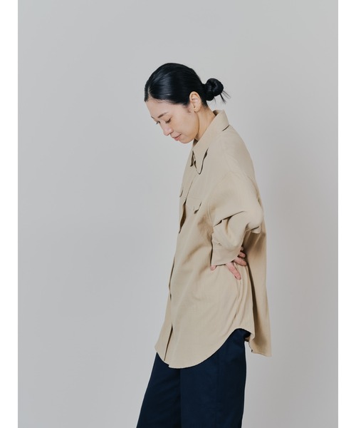 TEVALT（ヴァレット）の「バタフライカラーウエスタンライクシャツ（シャツ/ブラウス・レディース・グリーン/チャコール/ベージュ・38）」の16枚目の写真