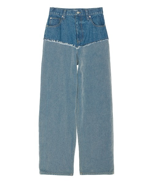 FLOCKY SWITCHING DENIM PANTS（デニムパンツ）｜Ameri（アメリ）の