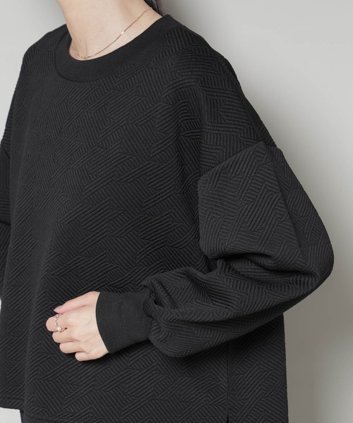 セール】ジャガードカット セットアップ（ワンピース）｜NANO universe