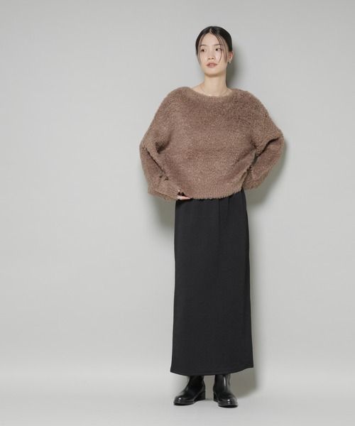 NANO universe（ナノユニバース）の「ジャガードカット セットアップ（ワンピース・レディース・ブラック/ライトグレー/チャコール・FREE）」の11枚目の写真