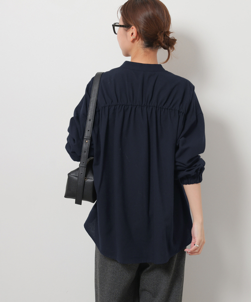 JOURNAL STANDARD relume(ジャーナルスタンダード レリューム)の「《追加2》カルゼドロストシャツ(シャツ/ブラウス・レディース・ネイビー/グレー/ブラウン・FREE)」の5枚目の写真