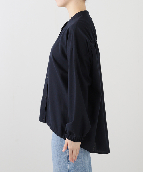 JOURNAL STANDARD relume(ジャーナルスタンダード レリューム)の「《追加2》カルゼドロストシャツ(シャツ/ブラウス・レディース・ネイビー/グレー/ブラウン・FREE)」の7枚目の写真