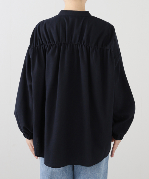 JOURNAL STANDARD relume(ジャーナルスタンダード レリューム)の「《追加2》カルゼドロストシャツ(シャツ/ブラウス・レディース・ネイビー/グレー/ブラウン・FREE)」の8枚目の写真